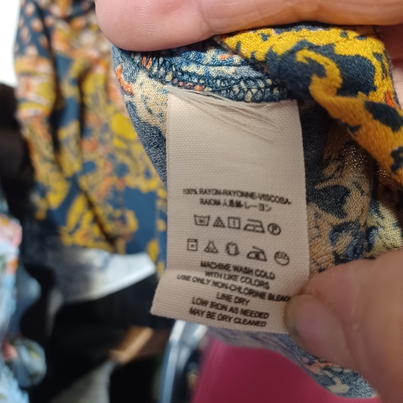 Free people mystery magic floral boho tunic blouse size small - Picture 8 of 12